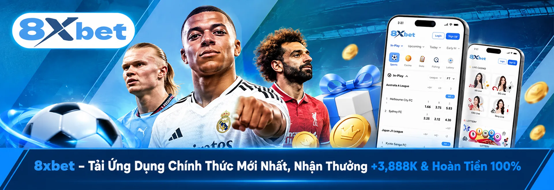 8xbet – Tải Ứng Dụng Chính Thức Mới Nhất, Nhận Thưởng +3,888K & Hoàn Tiền 100%